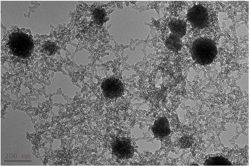 Magnetic microporous organic nanotube hybrid material and preparation and application thereof