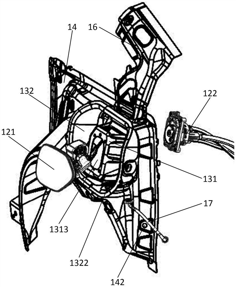 Vehicle charging port mounting assembly and vehicle