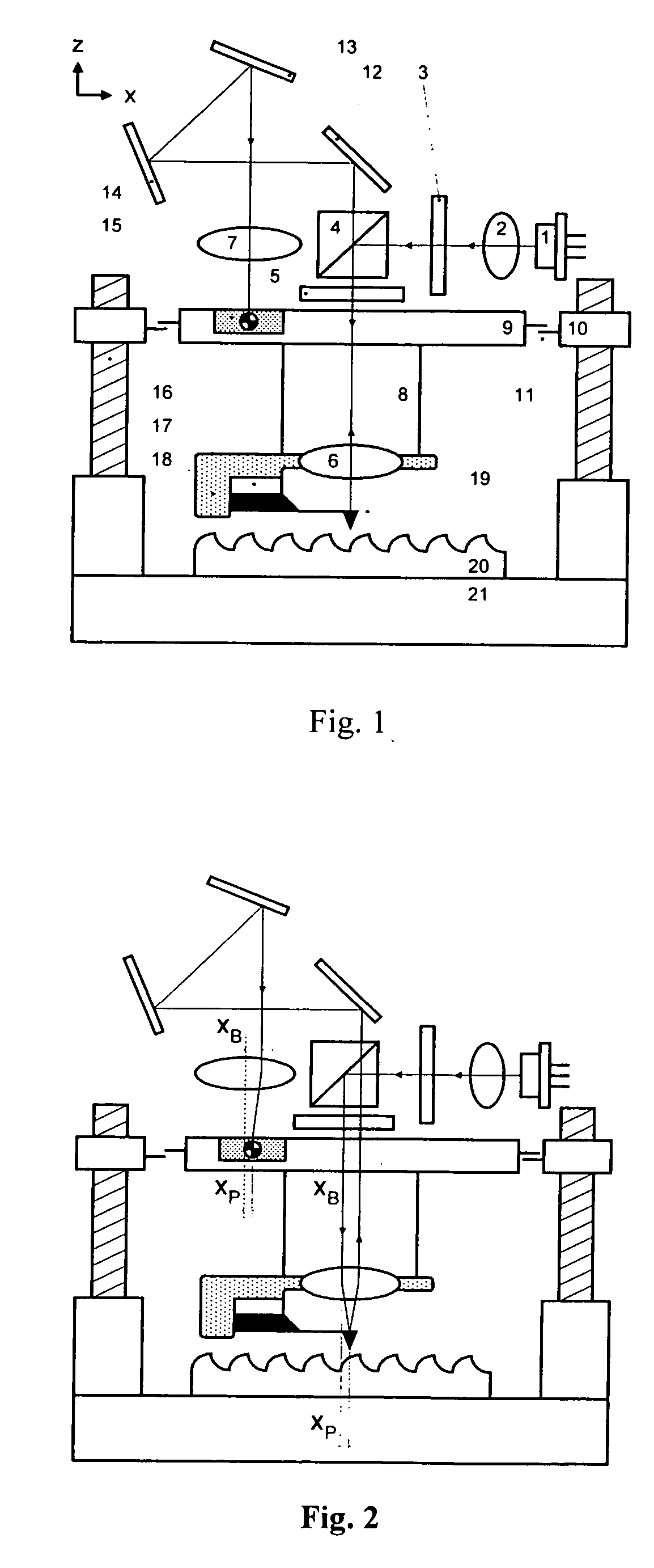 Beam tracking system for scanning-probe type atomic force microscope