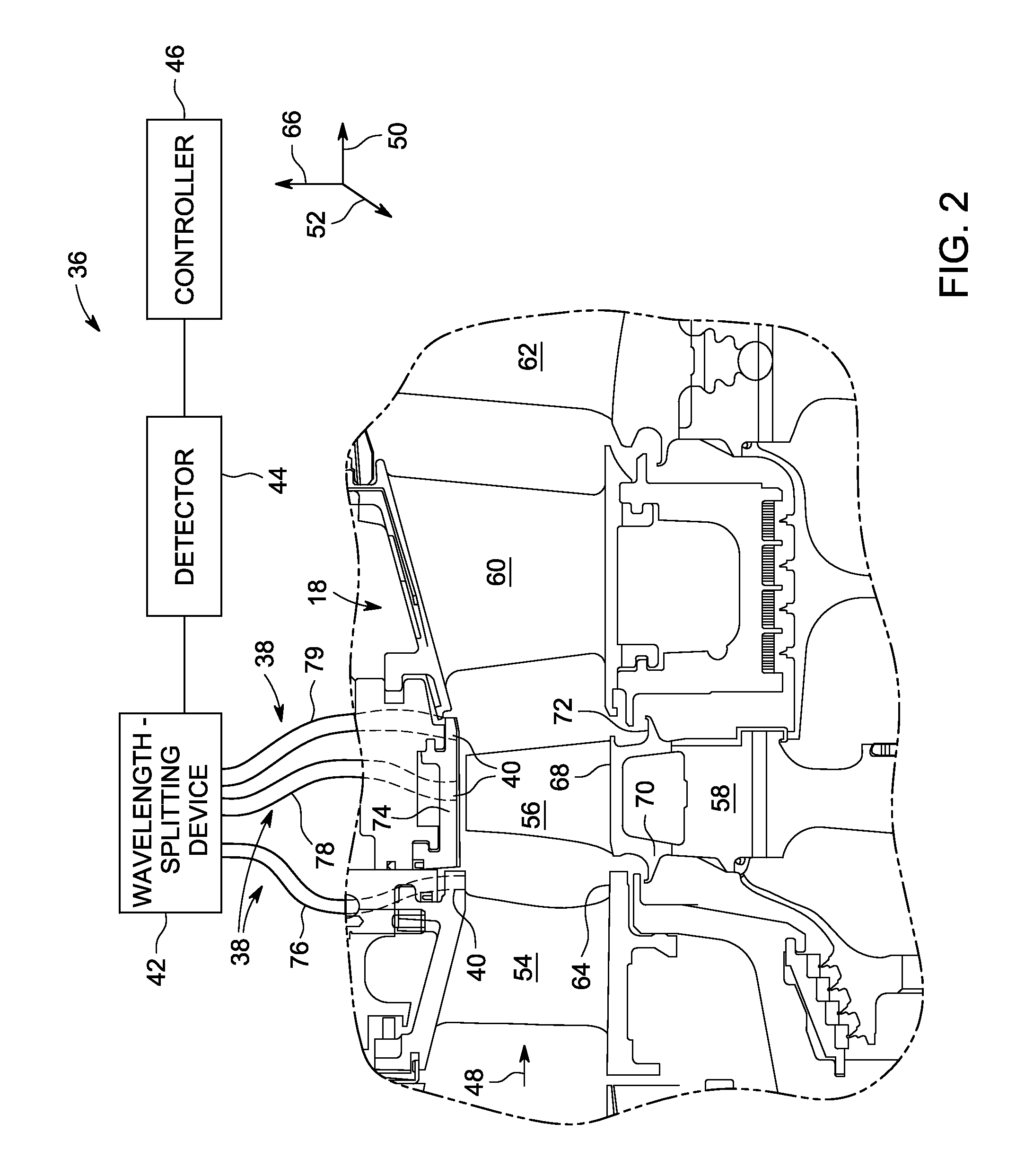 System and method for detecting spall within a turbine engine