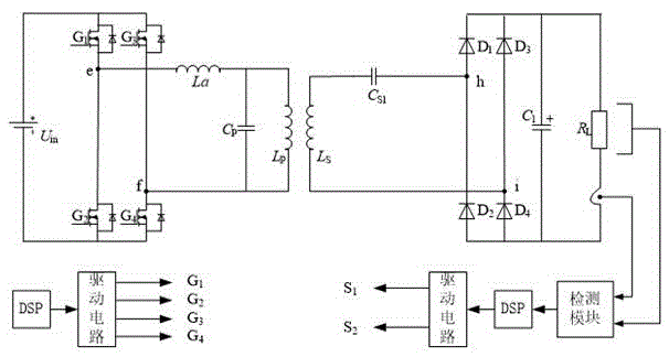 Wireless electric energy transmission system with switchable resonance compensation topology and control method thereof