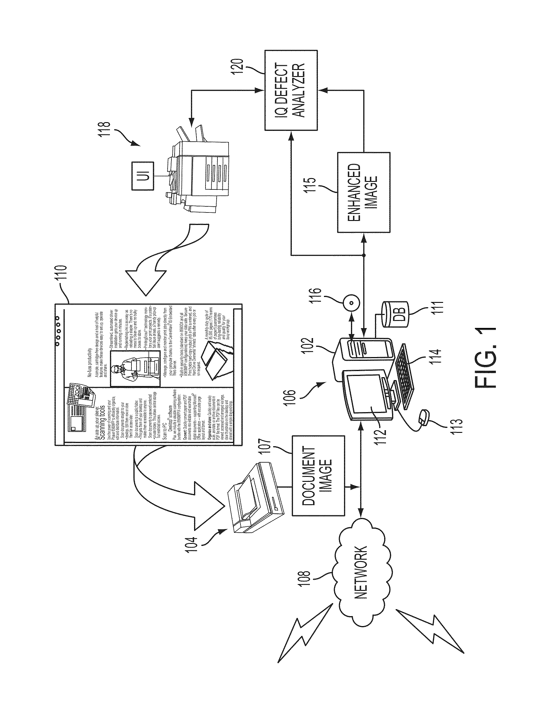 Image quality defect detection via sensor characterization and halftone dot classification