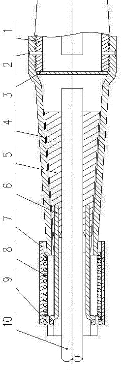 A quick-connect strain clamp