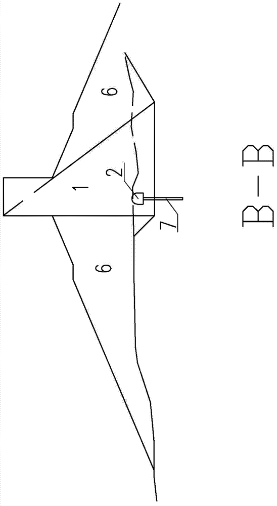 A hybrid dam structure and construction method of a concrete dam and an earth-rock dam