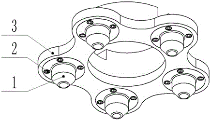 Multi-head rolling surface polishing cutter