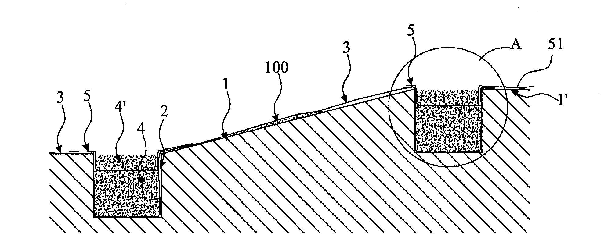 Method and structure for reinforcing ecological greening fabric