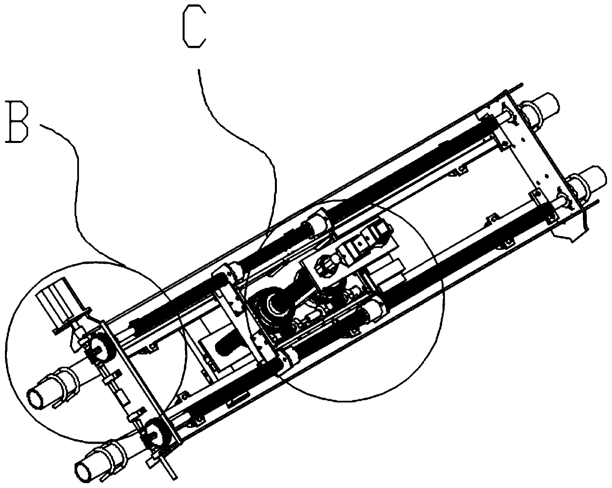 Geometric parameter automatic adjusting mechanism and control method thereof