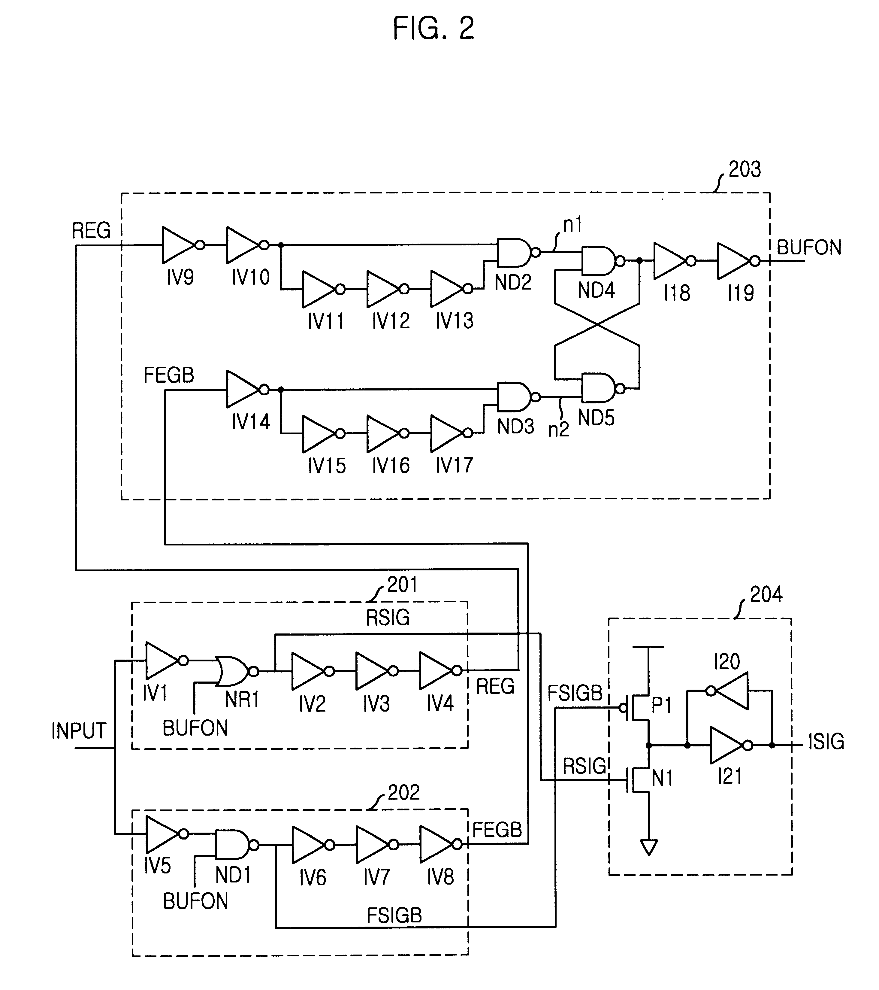 Input buffer having dual paths