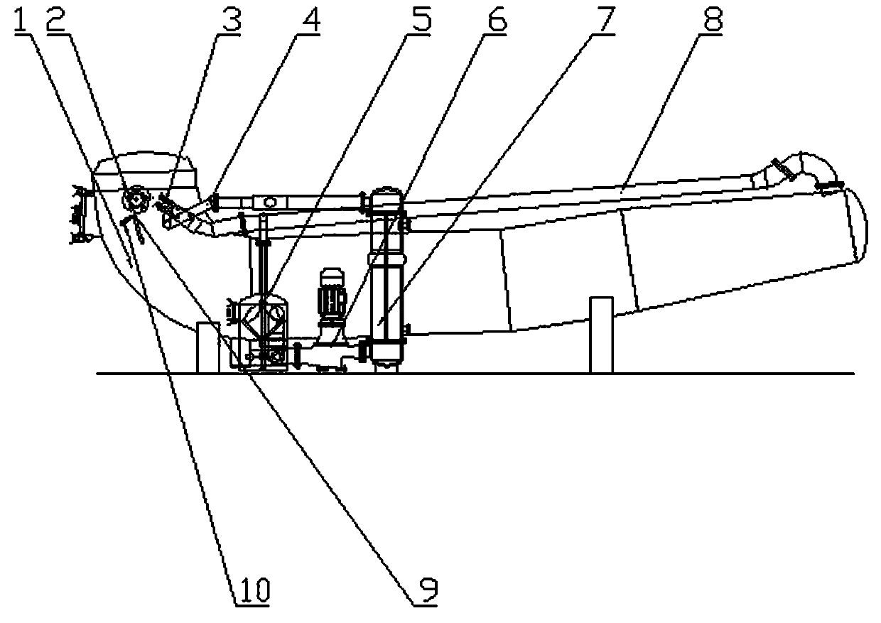 Dyeing device with long and flat nozzle and automatic filter system and unwinding control method of dyeing device