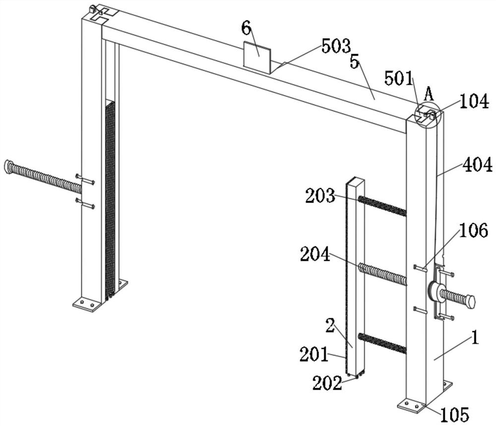 A device for limiting the width of road bridges