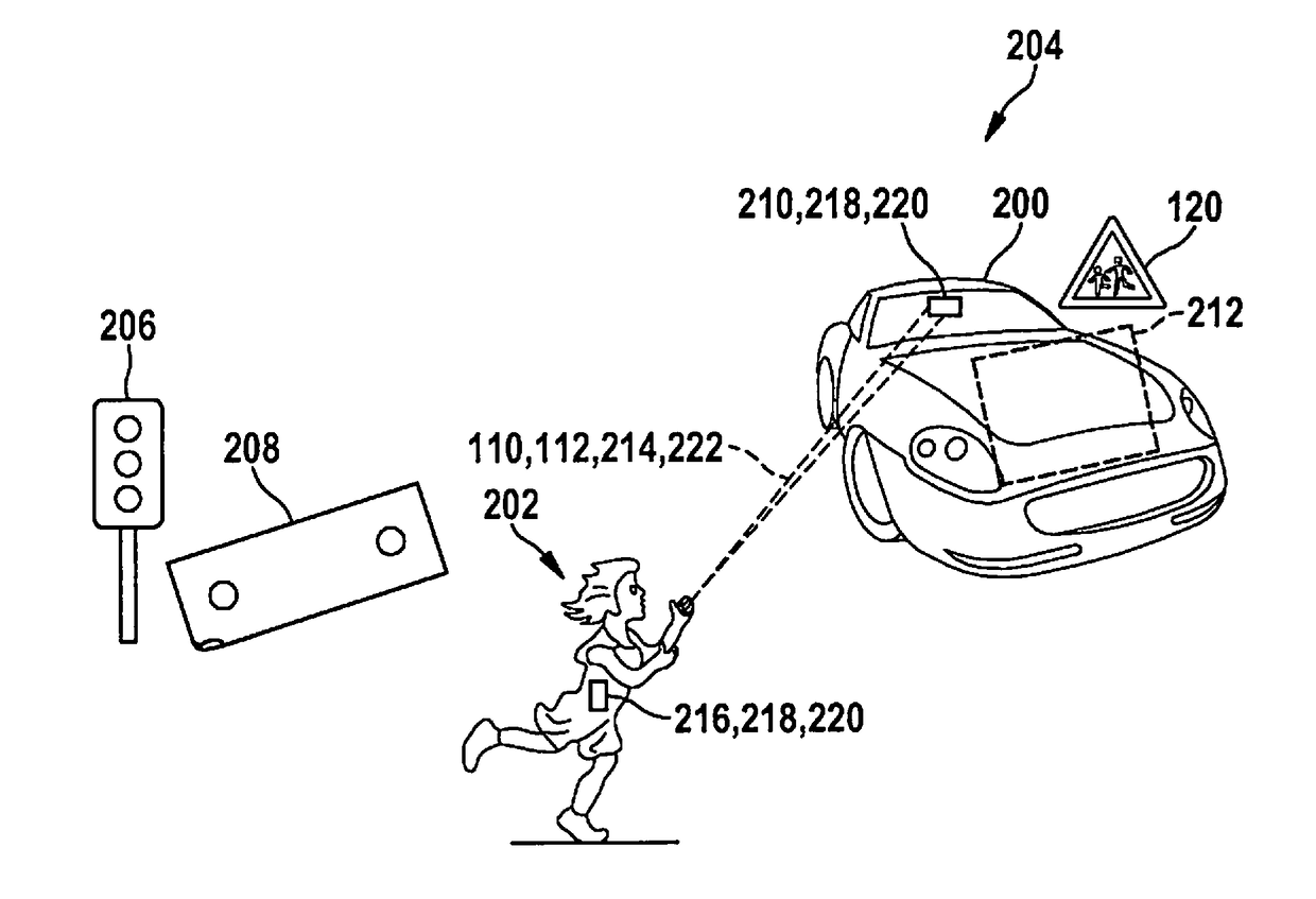 Method and device for monitoring a traffic space