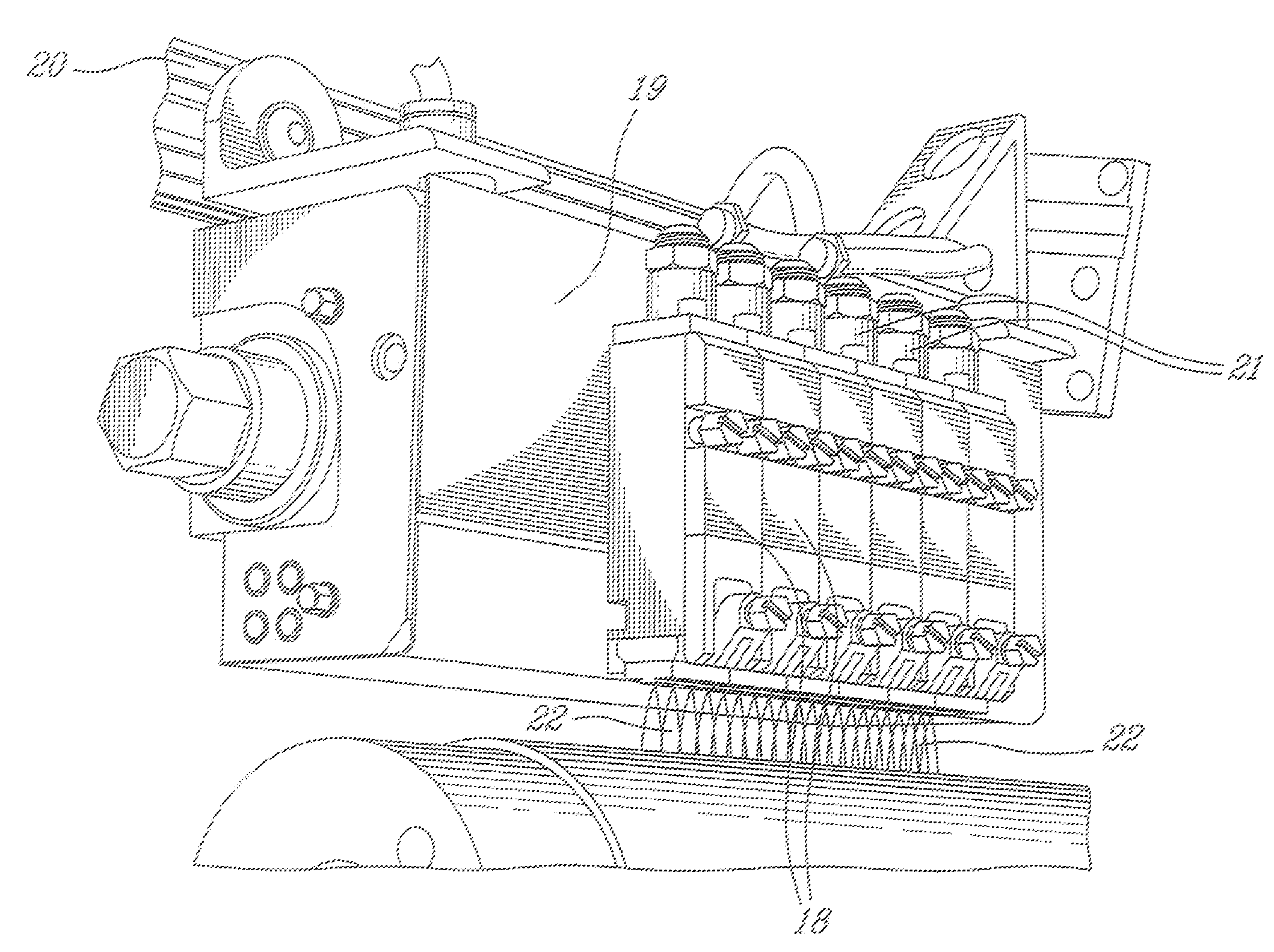 System and method of applying a gel coat brush stroke pattern over an image surface