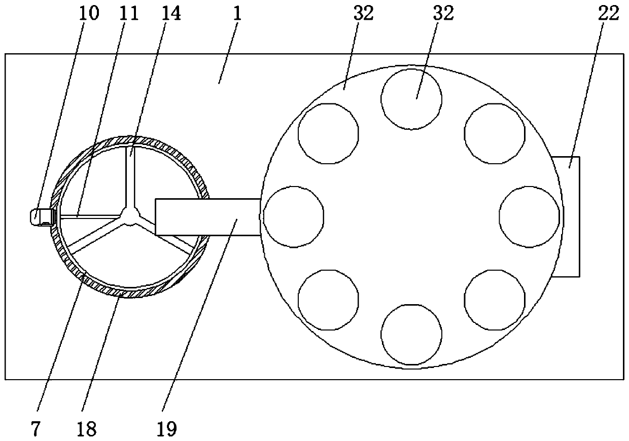 Feed mixing device for sheep breeding