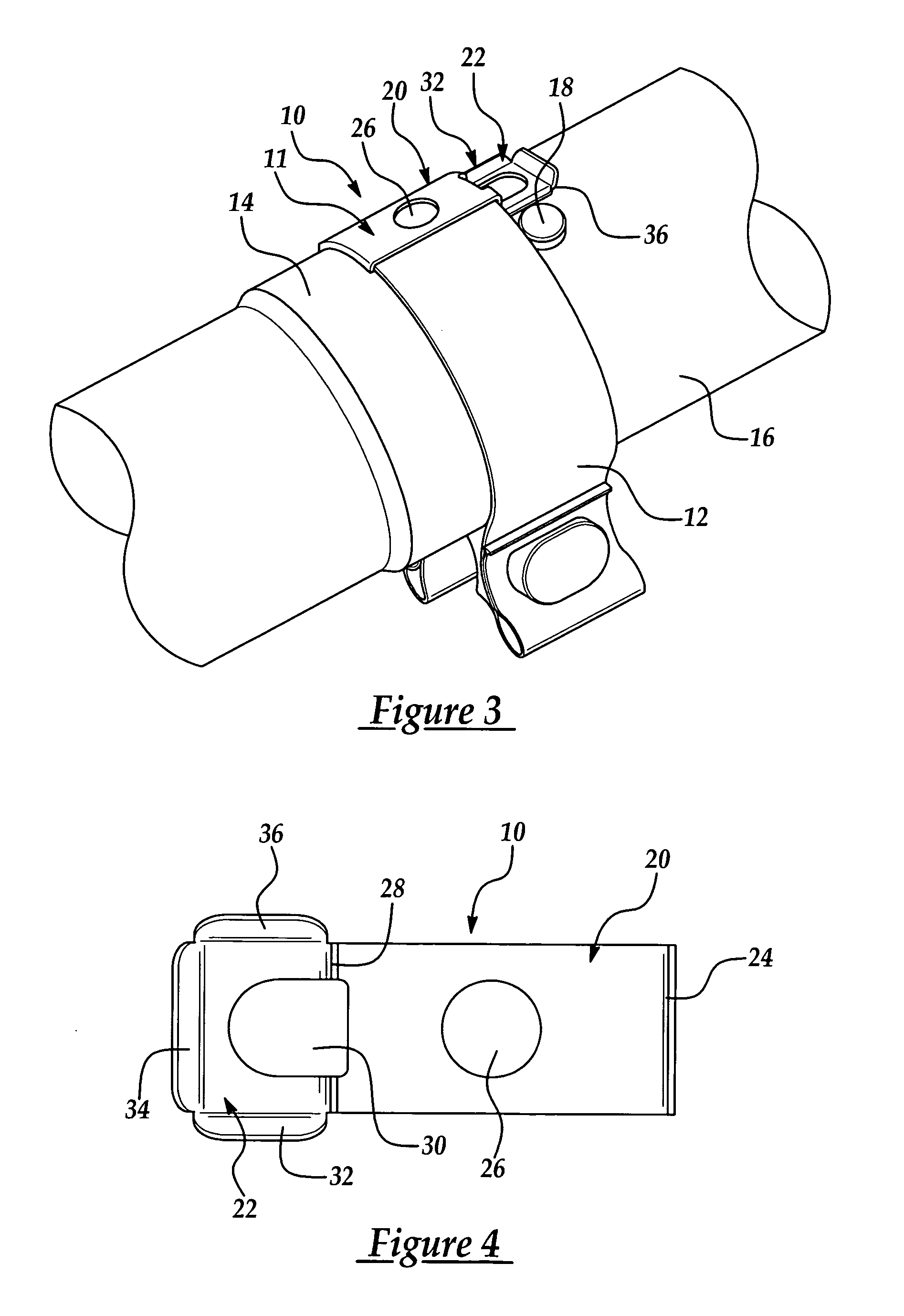 Pipe clamp with integral latch