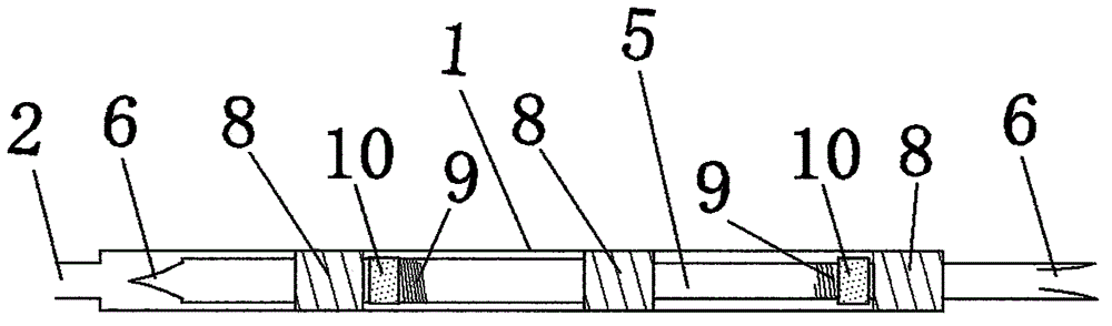 Water pumping method of water pushing pipes and efficient liquid pump using method