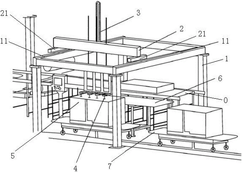 Novel wallboard gluing and composite pressure maintaining production line and polystyrene board loading device thereof