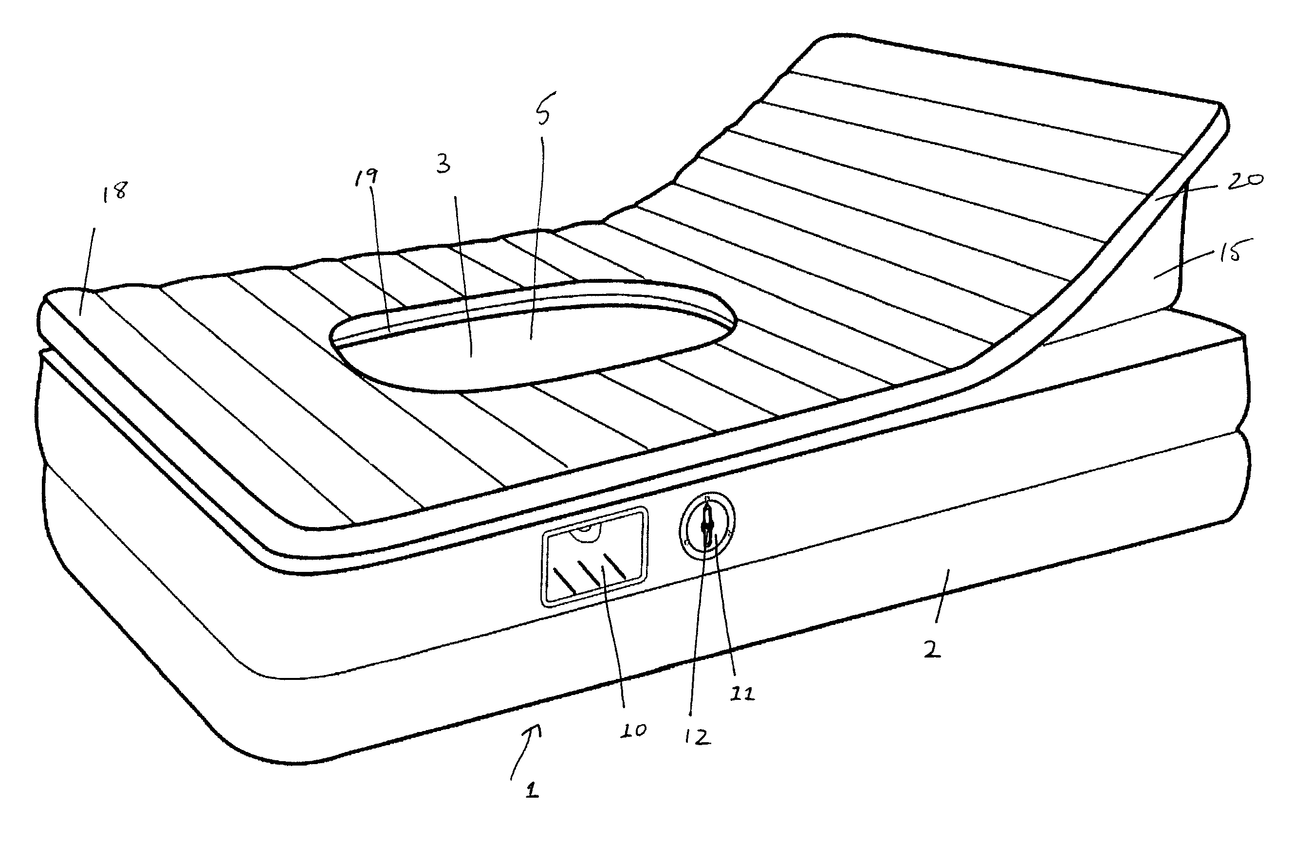 Inflatable bed