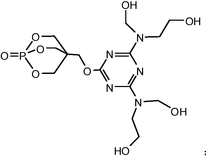 A kind of expandable flame retardant containing polyhydroxyl and phosphorus-based triazine ring and its preparation method