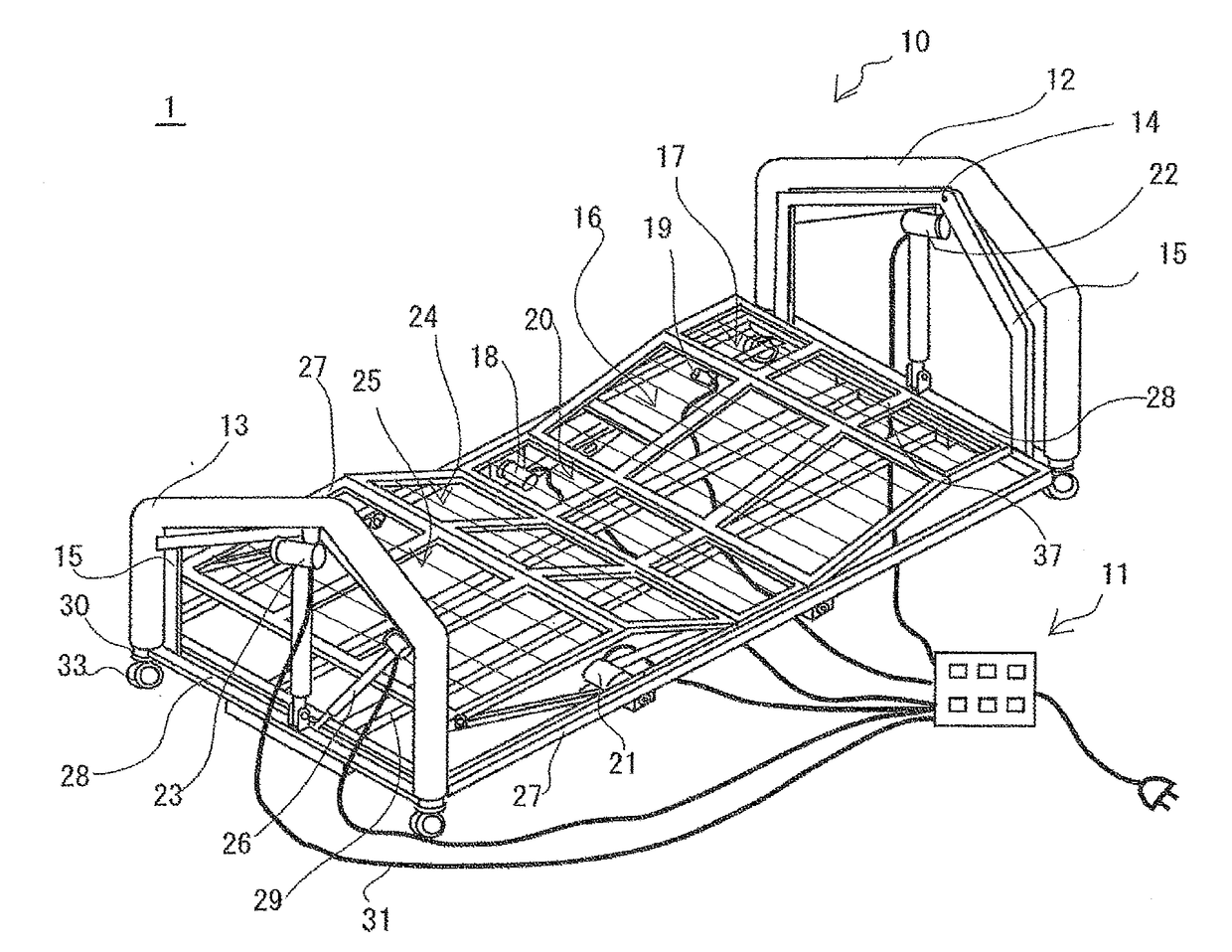 Sleeping position-controlling bed system