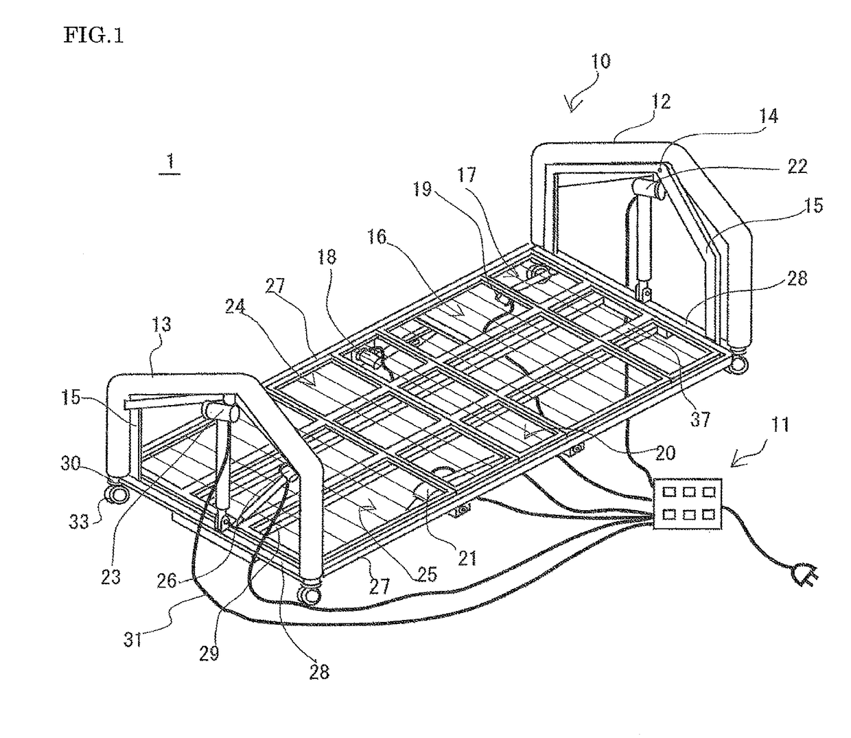 Sleeping position-controlling bed system