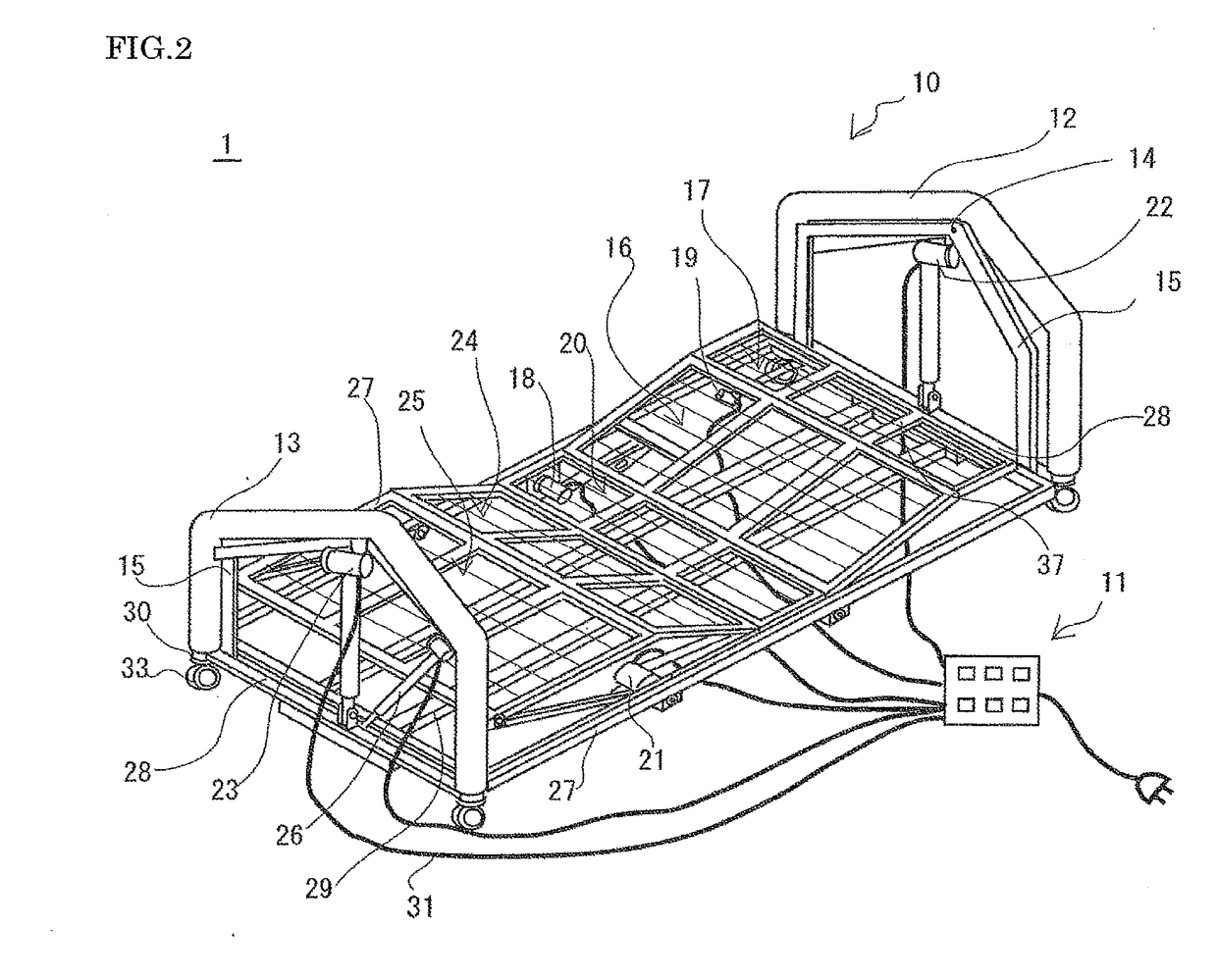 Sleeping position-controlling bed system