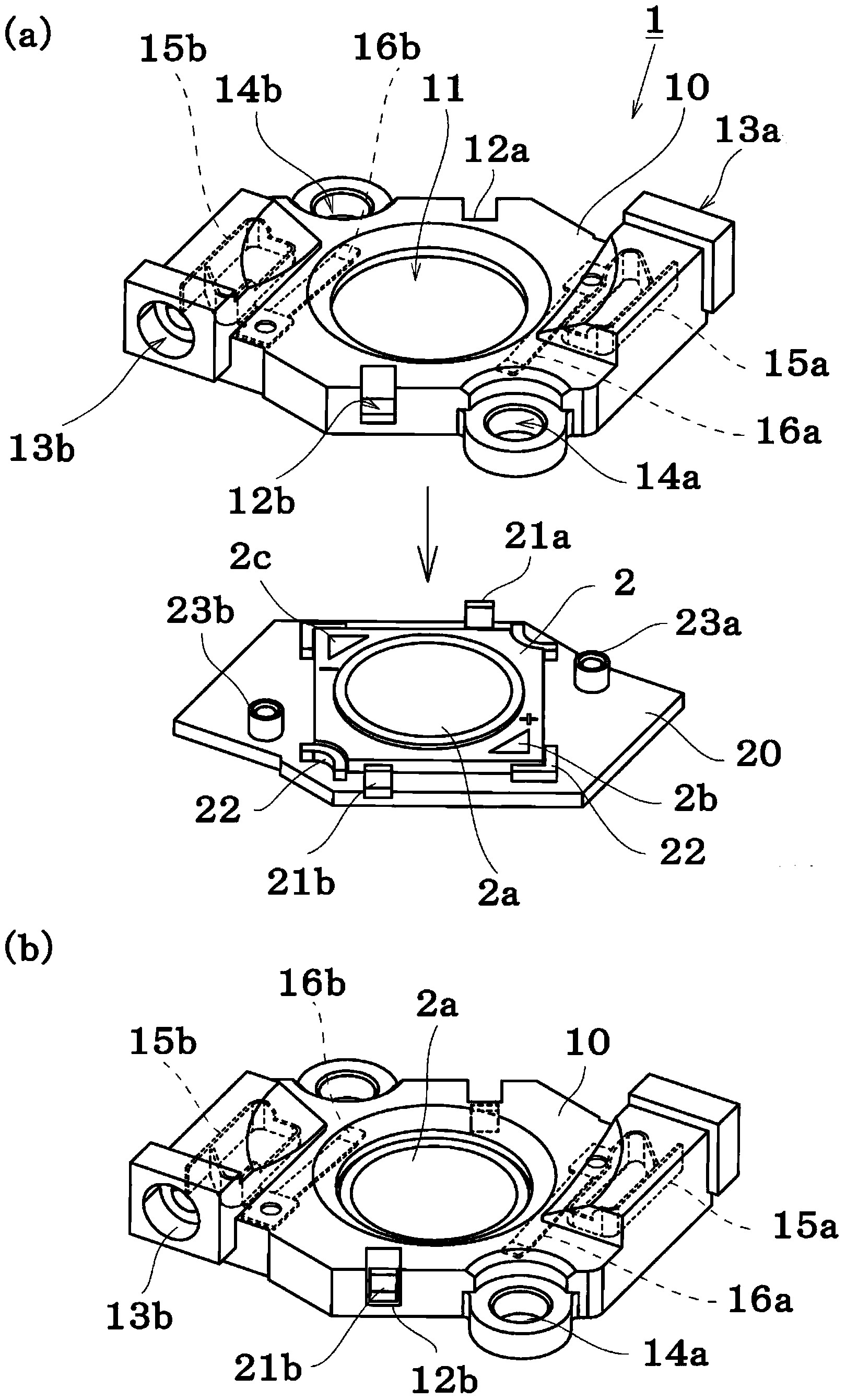 Flyconnector for LED module board