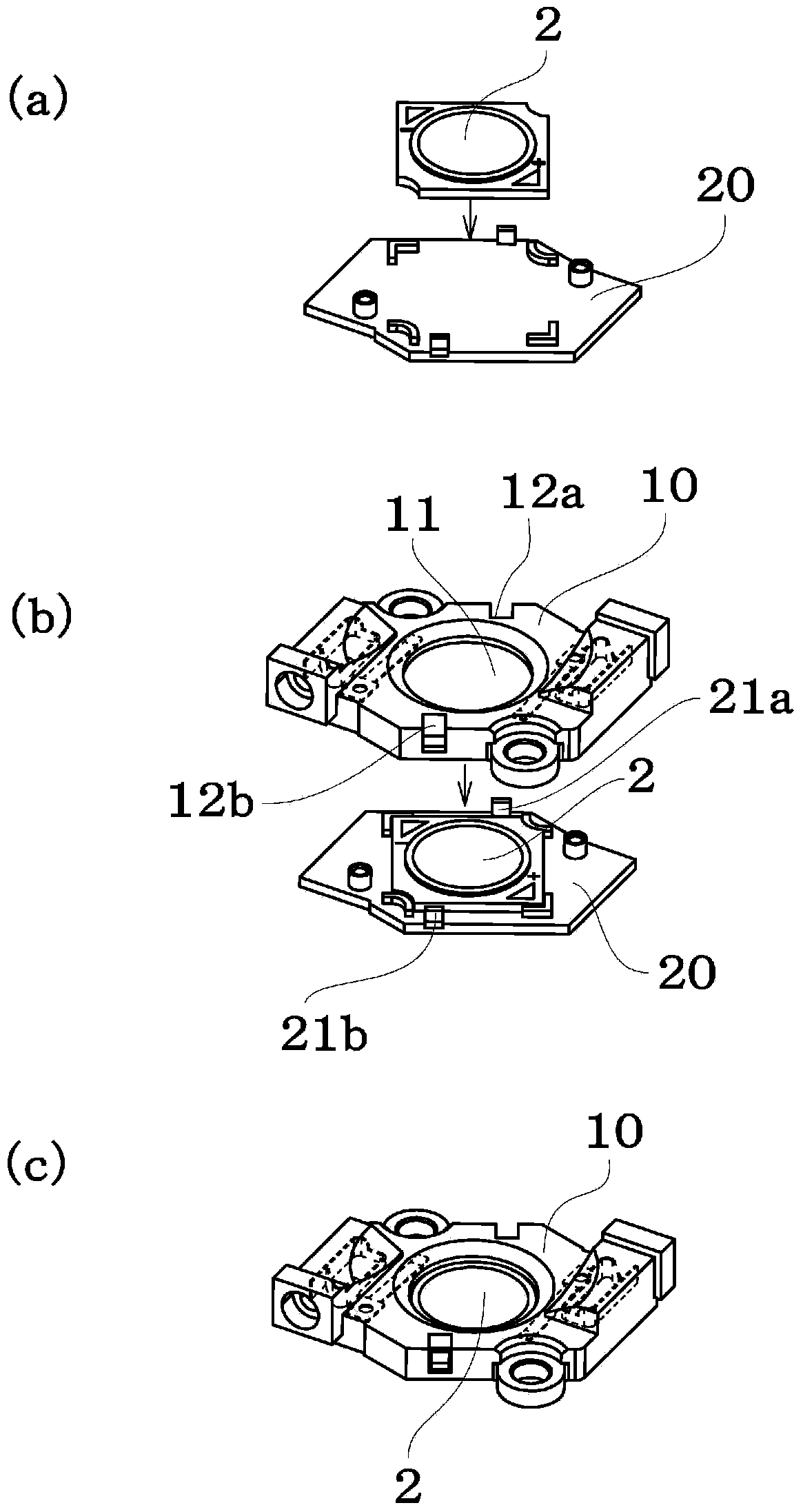 Flyconnector for LED module board