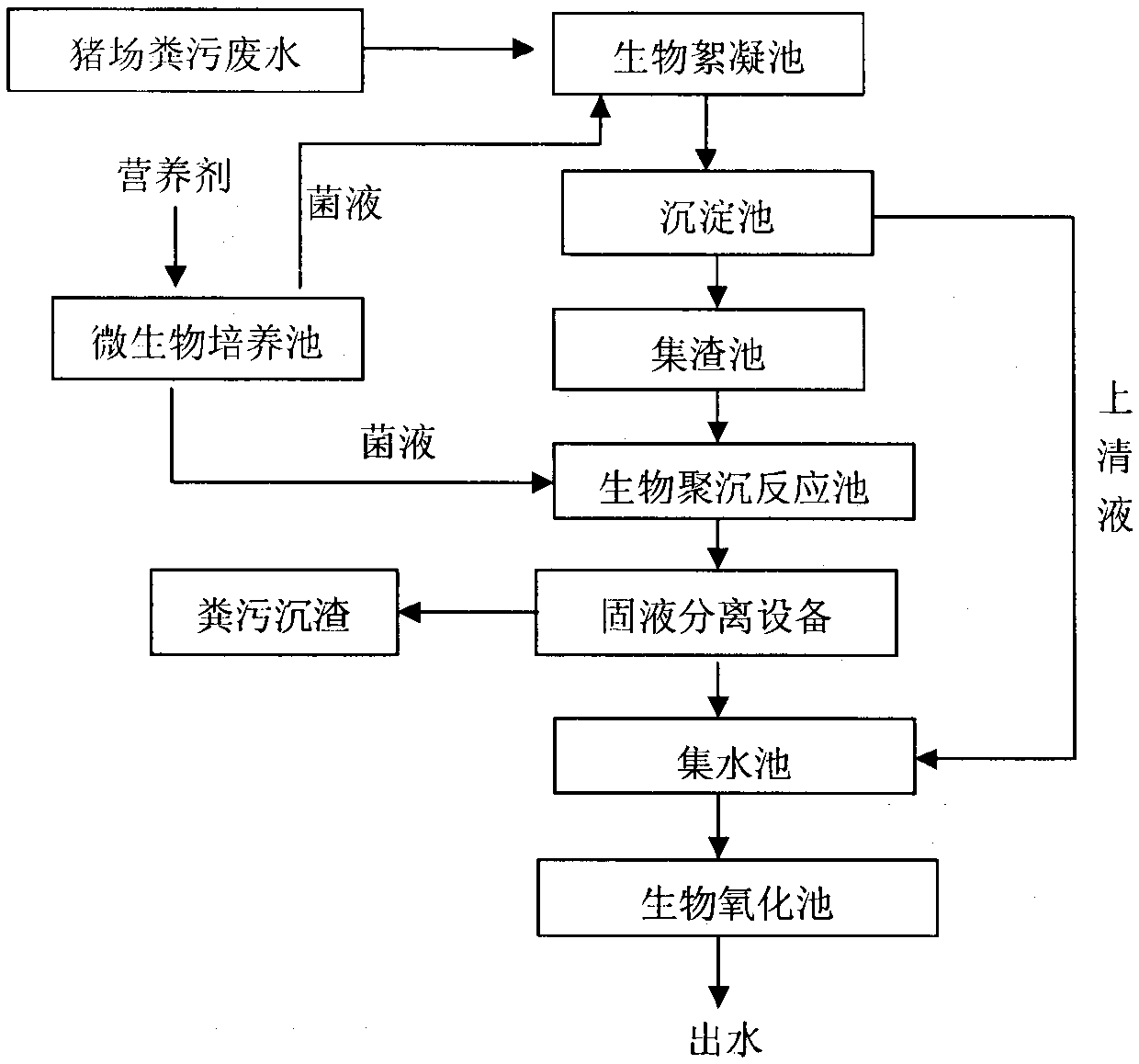 Method for rapidly processing large-scale piggery wastes