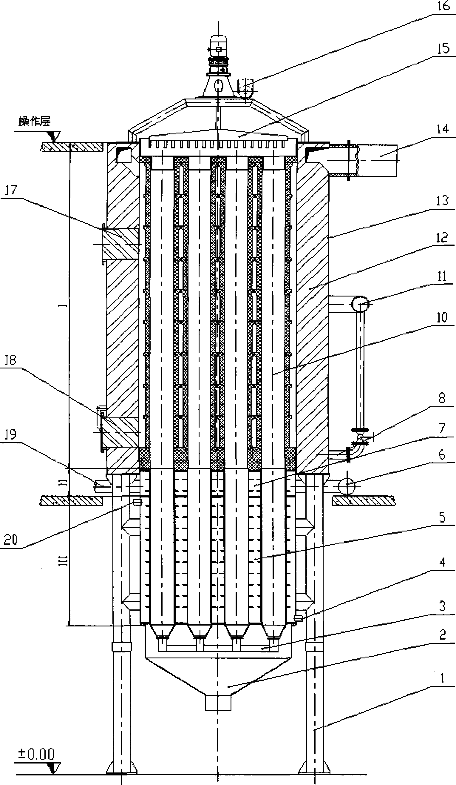 Manganese ore reduction calcination method and apparatus