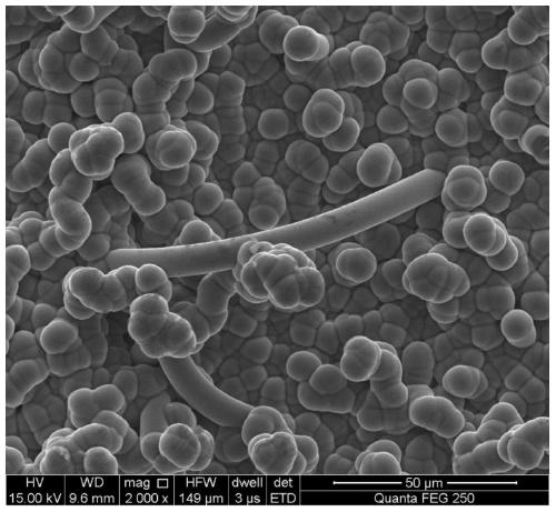 Ceramic fiber toughened CVD silicon carbide (SiC) composite and preparation method and application thereof