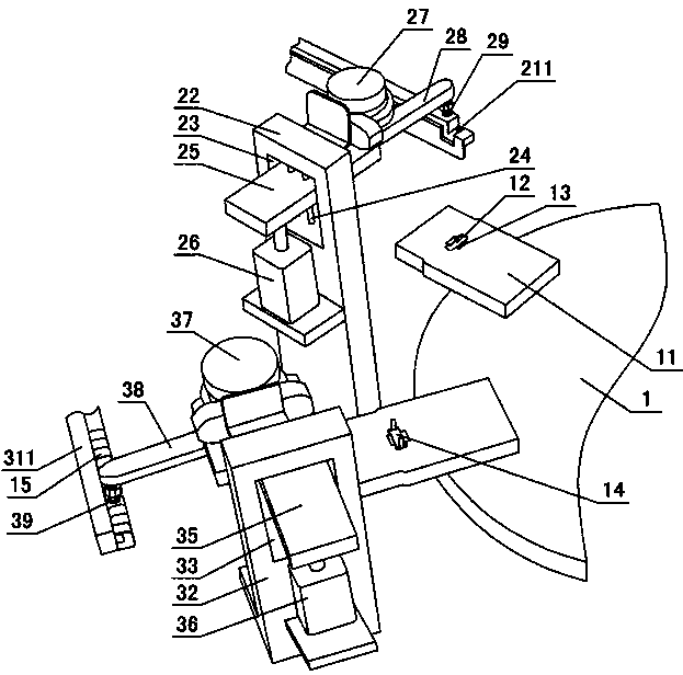 Full-automatic double-layer rotary type equipment for installing iron pieces in plastic concealed junction box