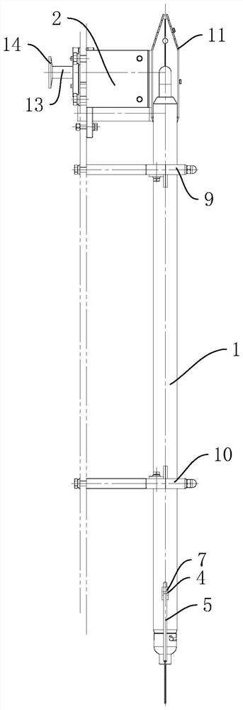 Central filling pipe for soft package packaging machine