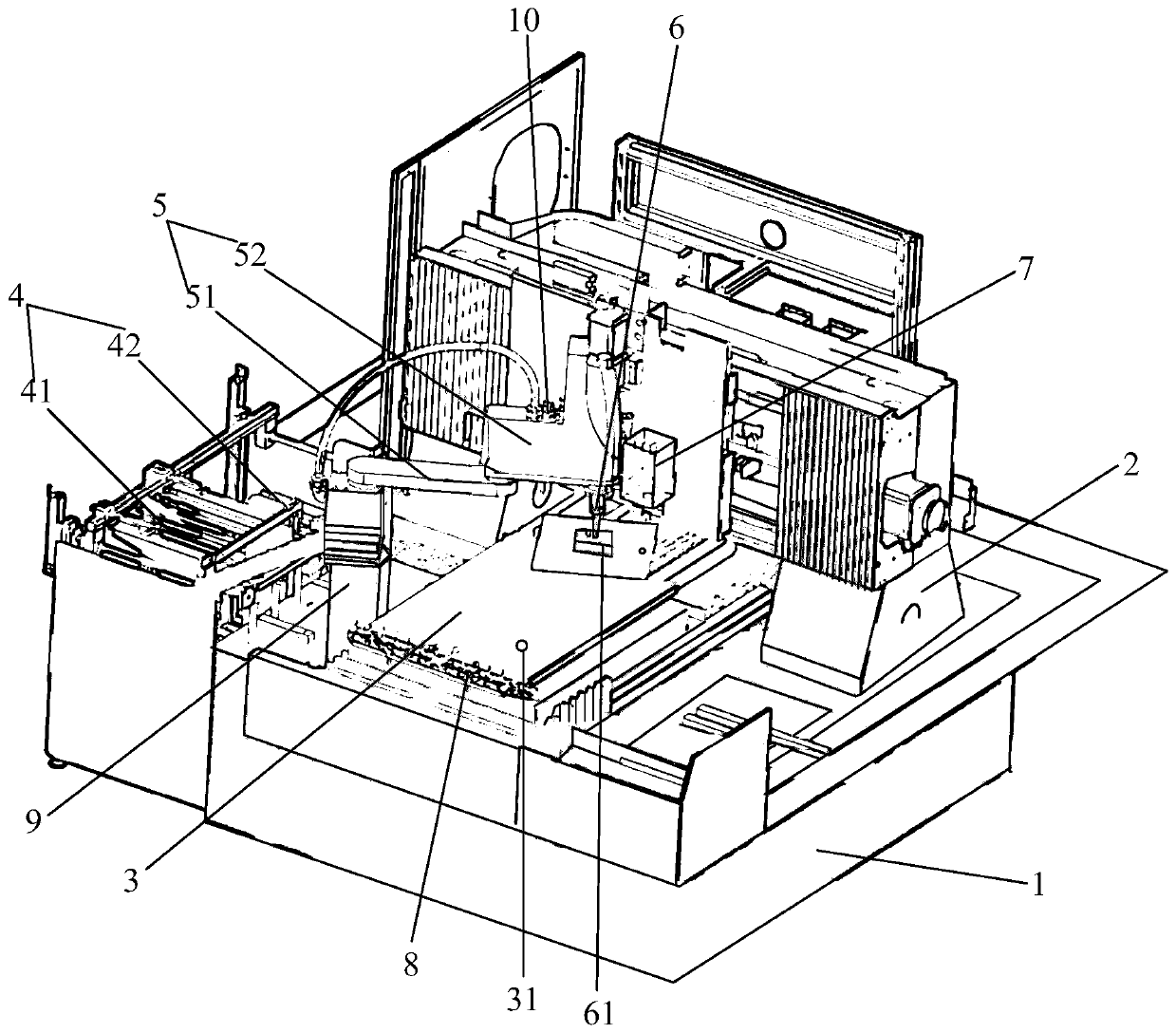 A kind of gong machine with limit function