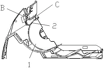 Air outlet structure of air conditioner, mounting method and air conditioner