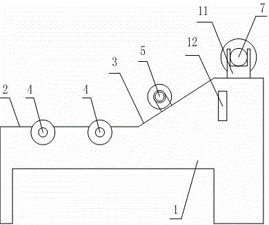 Cloth rolling machine bringing convenience to reading of length of rolled cloth