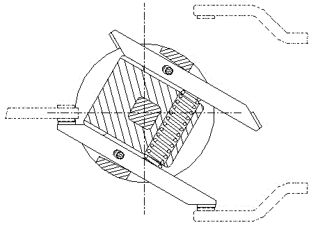 Dual break point moving contact structure for dual power source automatic transfer switch