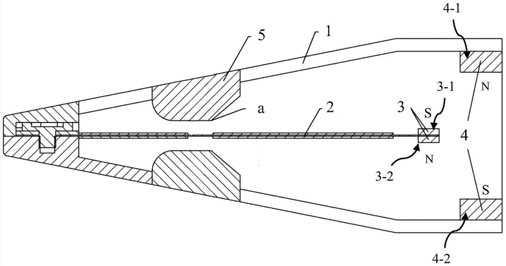 Shallow potential well five-stable switchable nonlinear broadband vibration energy harvester and its application