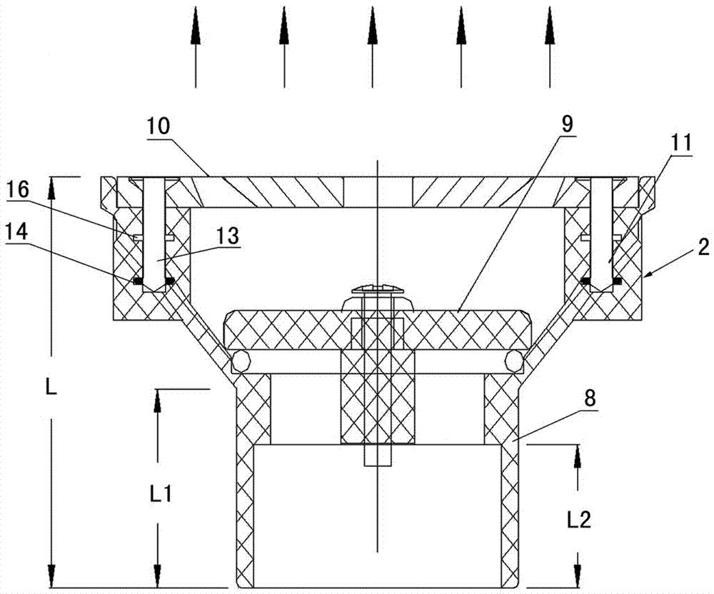 Adjustable water inlet for swimming pool with adjustable bottom