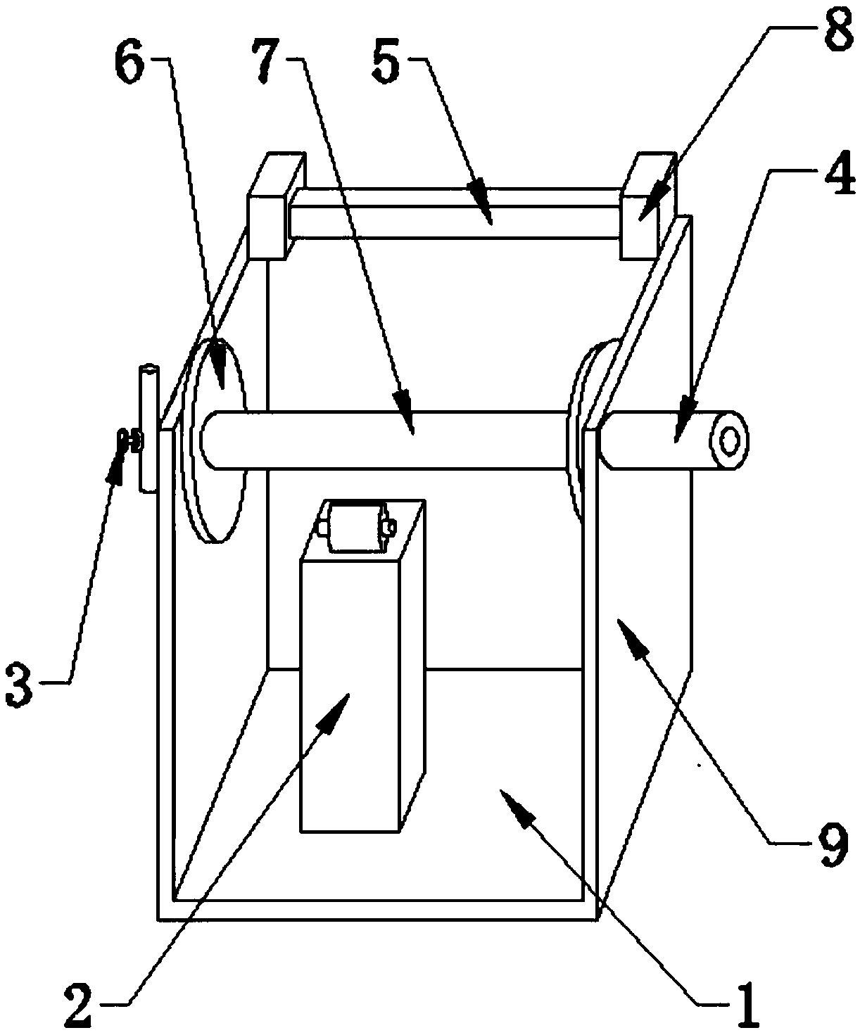 Cable winding machine capable of tightening electric wires