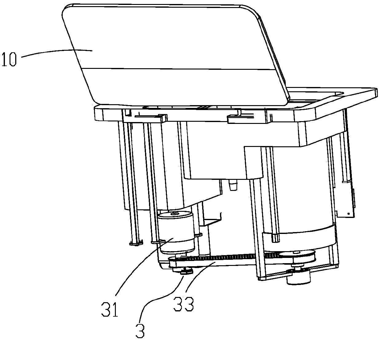 Inverted brushing type container cleaning machine