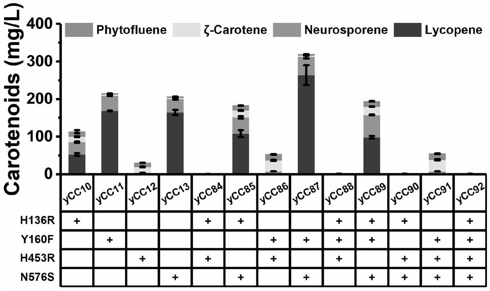 Octahydrolycopene dehydrogenase mutant and application thereof