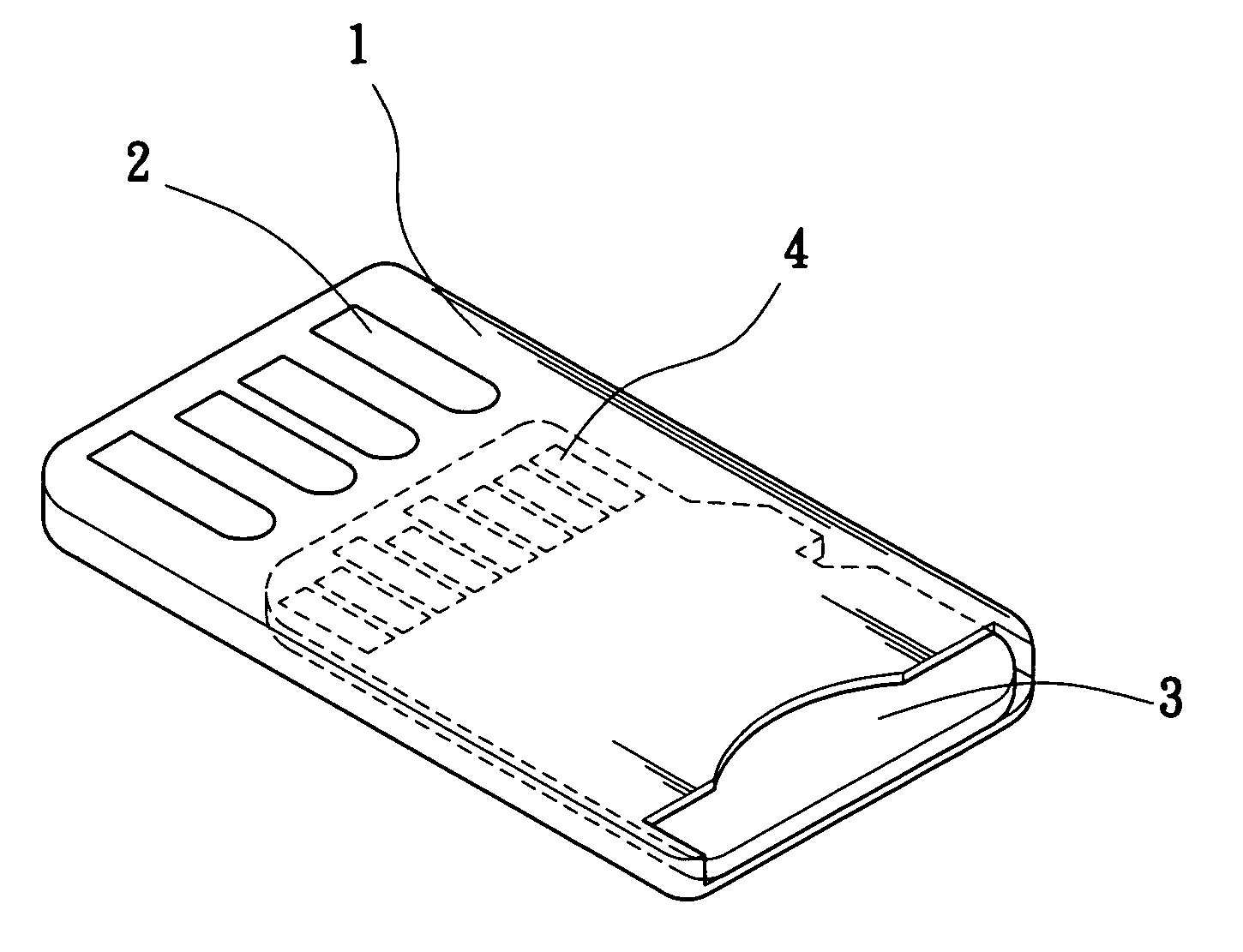 Slim card reader