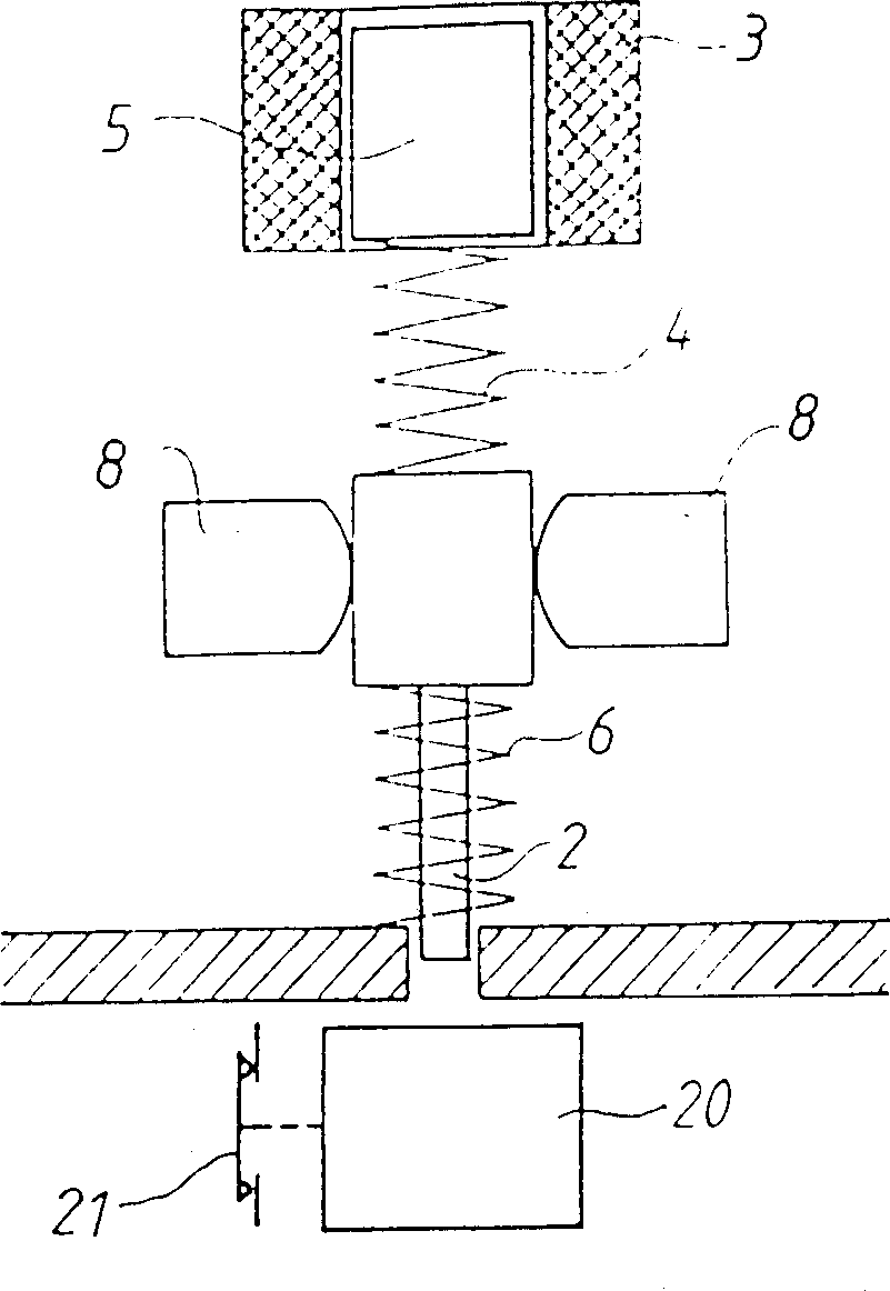 Tripping device for overcurrent breaker