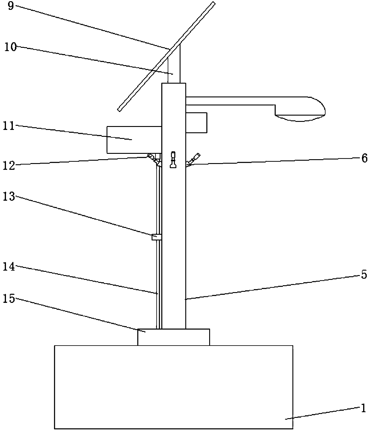 Multifunctional street lamp with spraying system