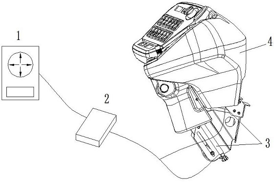 Electric adjustment method of suspended instrument panel, electric adjustment of suspended instrument panel