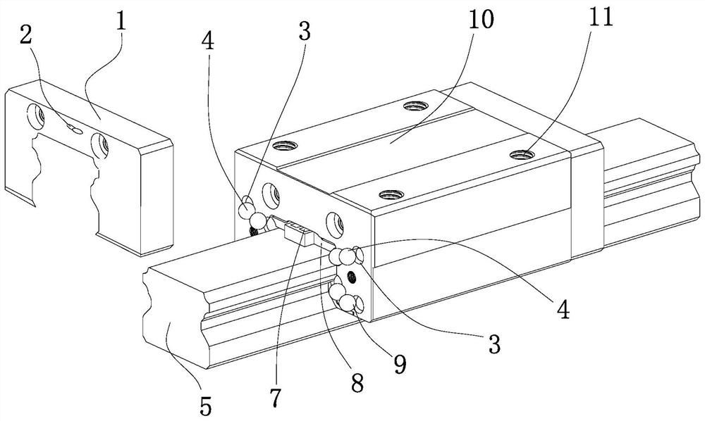 Multi-oil storage linear guide pair