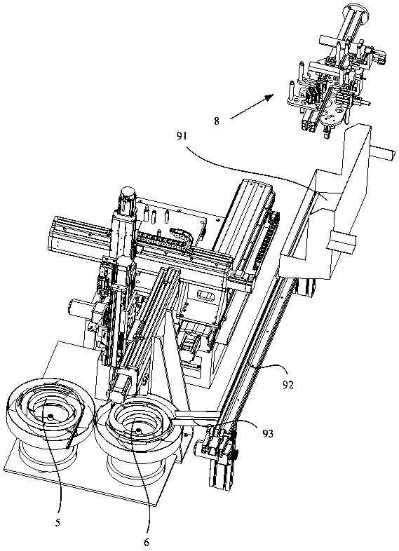 Automatic embedding equipment for automobile injection molding inserts and control method thereof