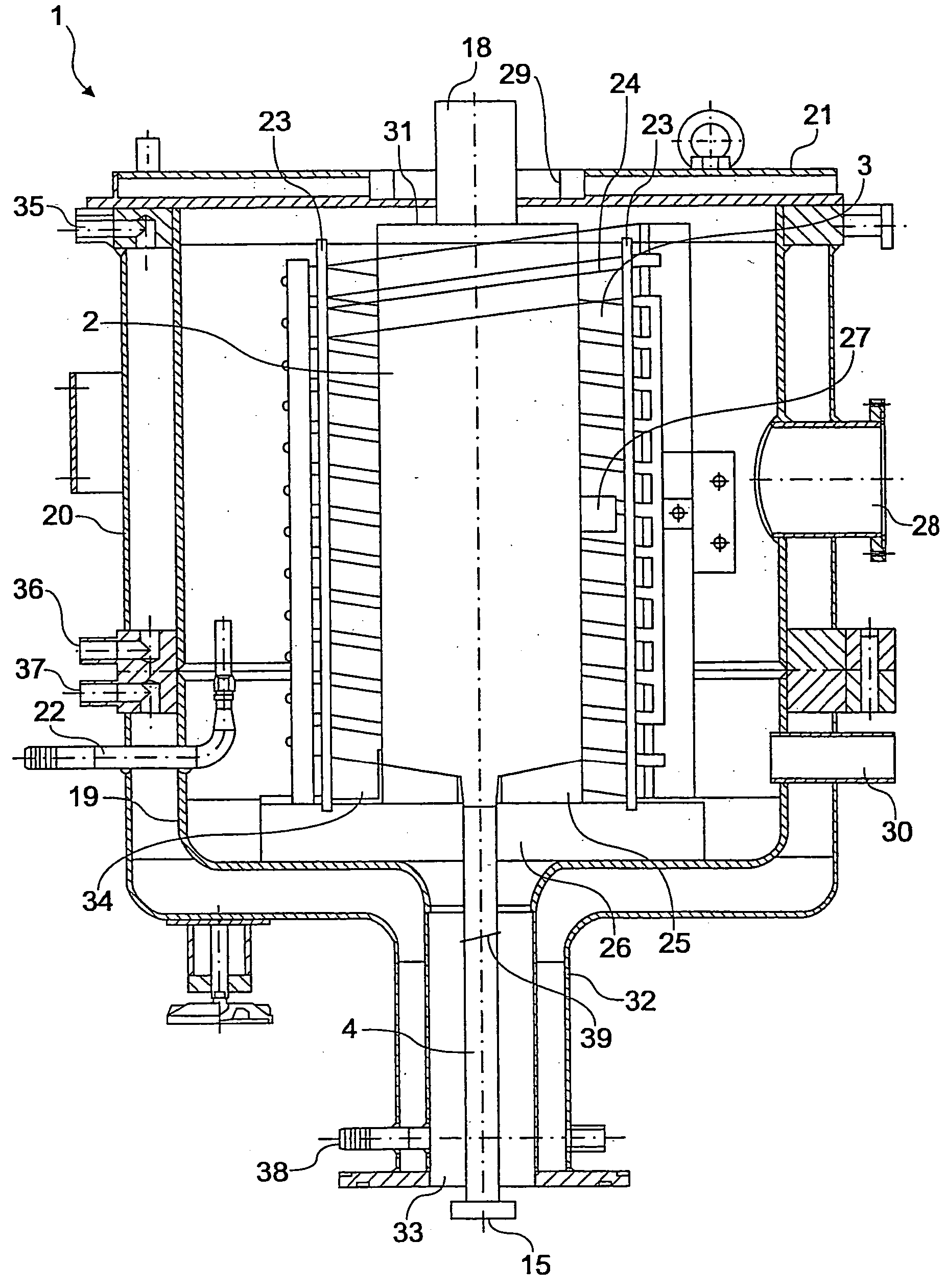 Device and method for the production of high-melting glass materials or glass ceramic materials or glass material or glass ceramic material