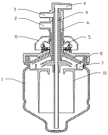 Centrifugal blood component separation cup and method