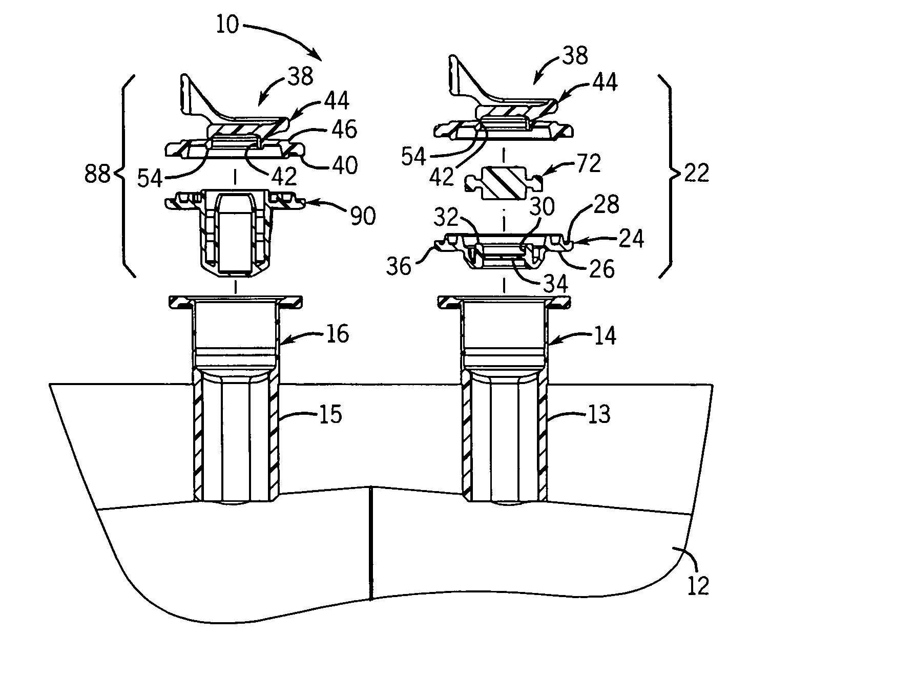 Port closure system for intravenous fluid container